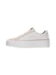 Calvin Klein Nízke tenisky 'Vulcanised Flatform'  béžová / biela