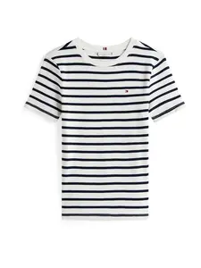 TOMMY HILFIGER Tričko 'CODY'  čierna / biela