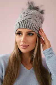 Kesi Fleecová čepice Ela K242 světle šedá
