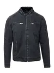 KOROSHI Prechodná bunda  čierny denim