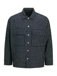 JACK & JONES Košeľa 'JPRBLATRAVIS'  tmavomodrá / biela