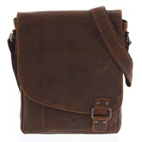 Pánská kožená taška khaki - Greenwood Maroon