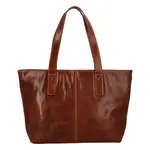 Dámská kožená kabelka na rameno hnědá - Delami Equina