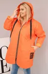Plus size prošívaná bunda s kapucí HOPE
