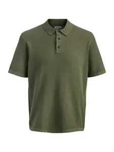 JACK & JONES Tričko 'JJEGeorge'  olivová