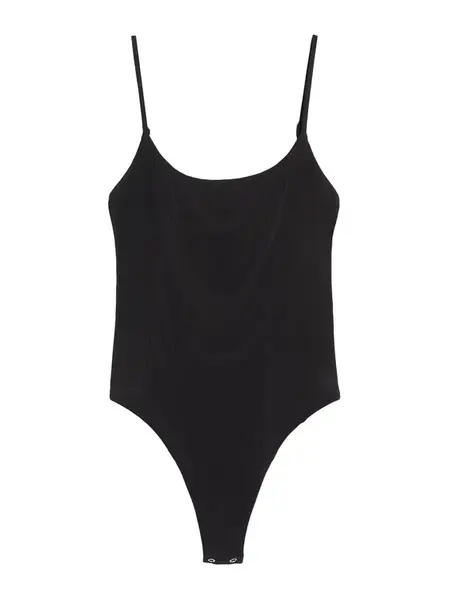 Bershka Košeľové body  čierna