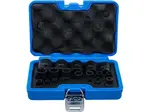 BGS Technic BGS 74554 Nástrčné hlavice 1/4" - 3/8" - 1/2" E-Typ Plus (Sada 19 ks)