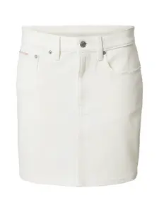 Calvin Klein Jeans Sukňa  biely denim