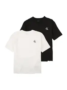 Calvin Klein Jeans Tričko  čierna / biela