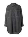 G-STAR Košeľové šaty  čierny denim