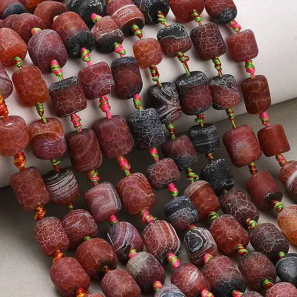 Natural Weathered Agate Beads Strands