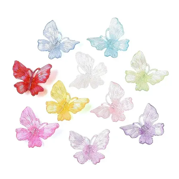 Transparent Plastic Pendants