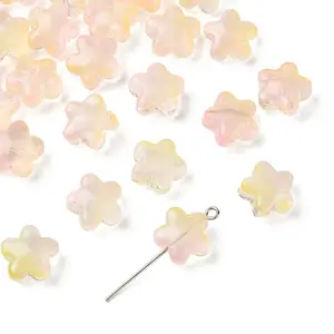 30Pcs Baking Paint Glass Beads