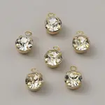 Brass Micro Pave Cubic Zirconia Charms