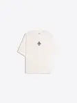 Bershka Tričko 'IRON SAINTS'  čierna / biela