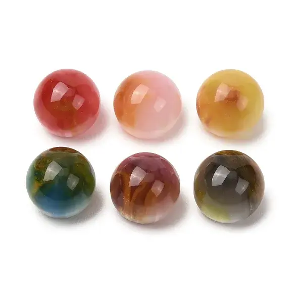 Two Tone Resin & Glitter Powder Cabochons