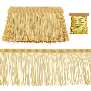 10 Yards 2 Styles Polyester Tassel Ribbon