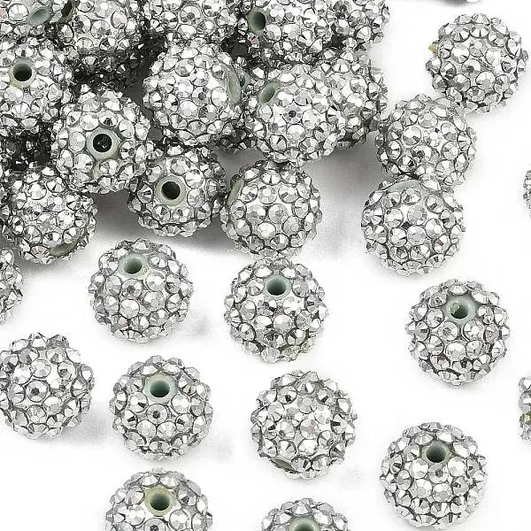 Resin Rhinestone Beads