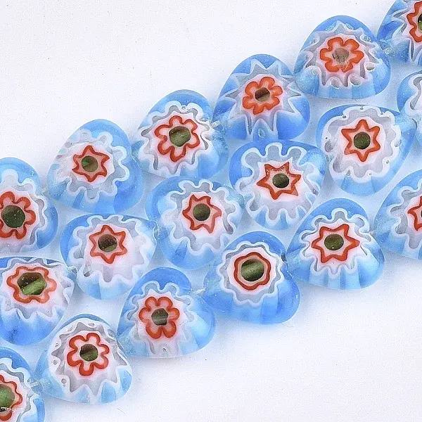 Handmade Millefiori Lampwork Beads Strands