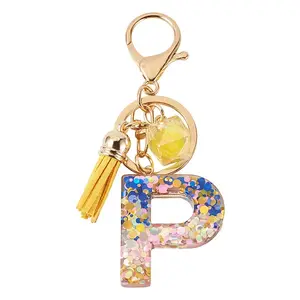 Alloy Resin Polygon Keychains