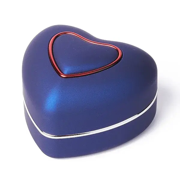 Heart Plastic Jewelry Ring Boxes