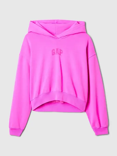 GAP Mikina s kapucí Logo Cropped - Dámské