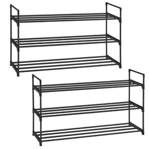Boxxx SADA REGÁLŮ NA BOTY 2 ks, černá, 92/53/30 cm