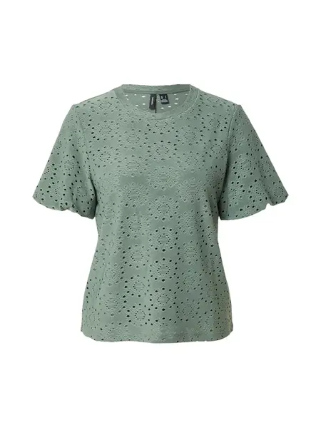 VERO MODA Tričko 'VMTASSA'  tmavozelená