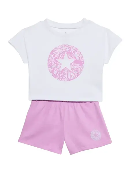 CONVERSE Set  slivková / biela