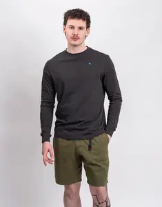 Klättermusen Root Logo LS Tee M's 961 Raven S