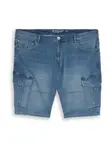 TOM TAILOR Men + Rifľové kapsáče  modrá denim