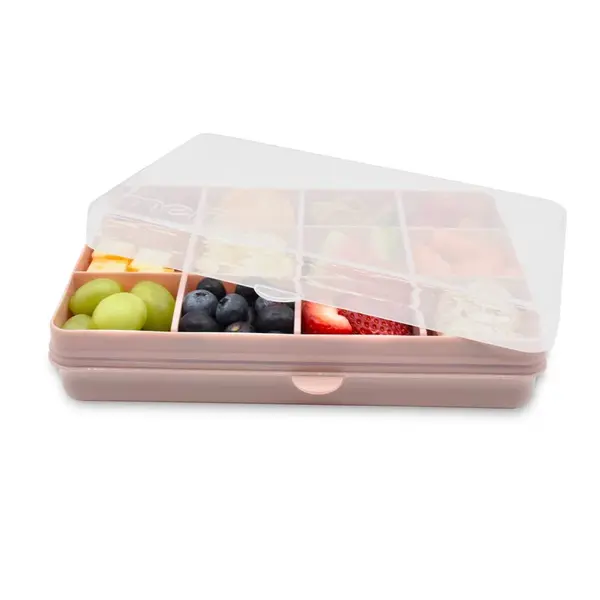 Melii Snackle Box krabička na svačinu 1368 ml - růžová