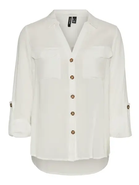 Vero Moda Tall Blúzka 'Bumpy'  šedobiela