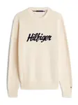 TOMMY HILFIGER Sveter  slonová kosť / čierna