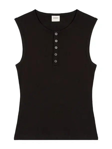 Bershka Tričko  čierna
