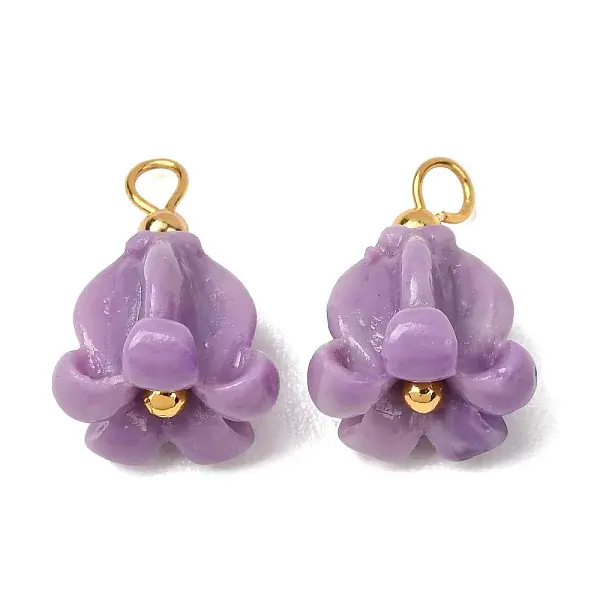 Dyed Synthetic Coral Pendants