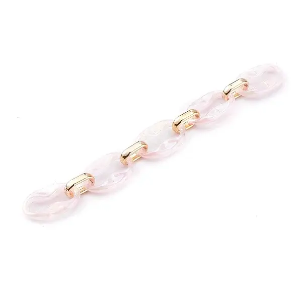 Transparent Acrylic & CCB Plastic Linking Cable Chains