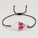 Rhombus Loom Pattern MIYUKI Seed Beads Bracelets for Women