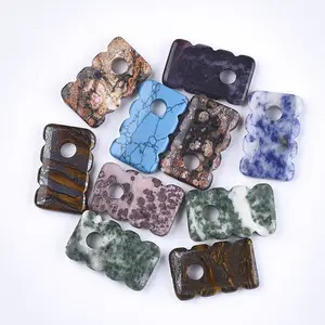 Natural & Synthetic Mixed Gemstone Pendants