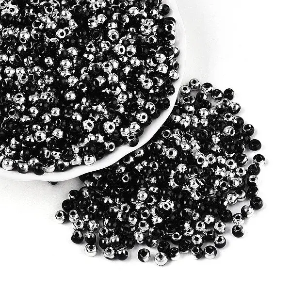 6/0 Half Plated Glass Beads