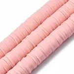 Flat Round Handmade Polymer Clay Beads