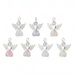 60Pcs Heart Angel Acrylic Pendant Decorations