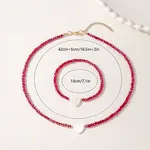 Glass Beaded Stretch Bracelets & Beaded Necklaces