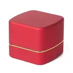 Square Plastic Jewelry Ring Boxes