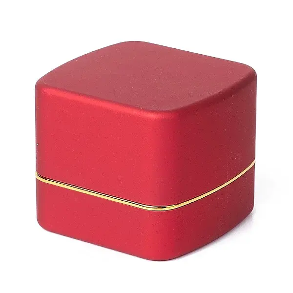 Square Plastic Jewelry Ring Boxes