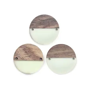 Resin & Walnut Wood Links connectors