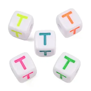 Opaque Acrylic Enamel European Beads
