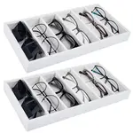 6 Grids Velvet Jewelry Plates