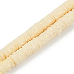 Synthetic Coral Carved Beads Strands