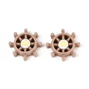 Gear Opaque Resin Cabochons